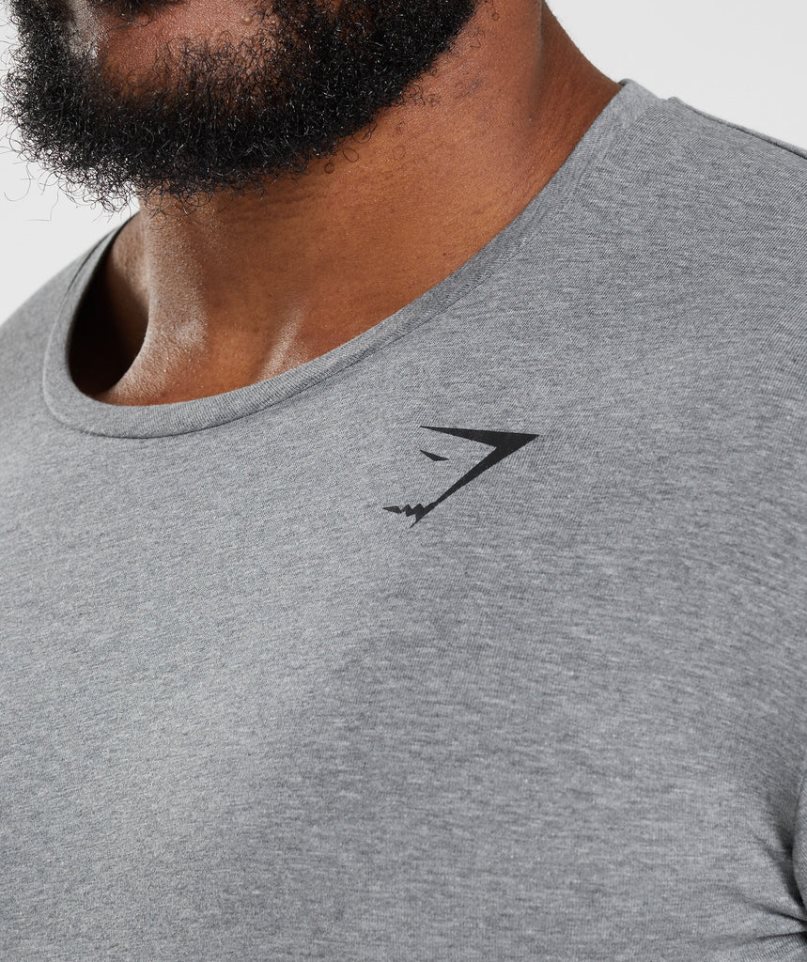 Men's Gymshark Essential T-Shirts Grey | NZ 3ZAMRW